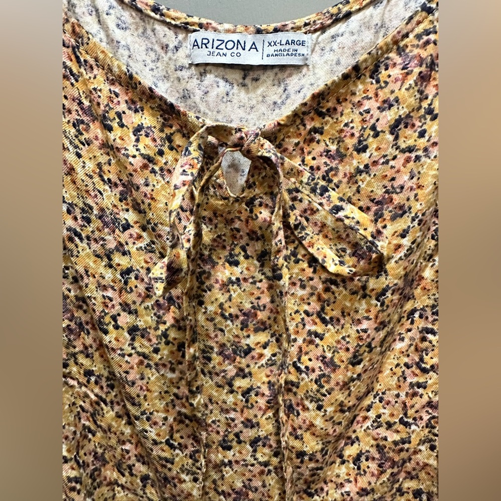 Arizona Jean Co. Size XXL Smocked Ruffled Dress NWT - Picture 3 of 6